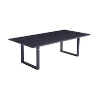 Home Deluxe Table à Manger rectangulaire AVENCIA avec Pied en U - 240 x 120 cm - Dark Oak|Table de Cuisine, Salle à Manger, Table de Salle à Manger