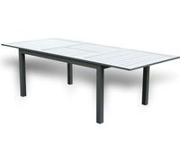 HOME DELUXE - Table de jardin extensible - CASA - Structure et plateau en aluminium, env. 160 (240) x 100 x 74 cm - accessoires inclus I Mobilier de jardin Table extensible Ensemble pour balcon