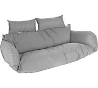 HOME DELXUE - Fauteuil suspendu en polyrotin TWIN - coussins uniquement, couleur : gris