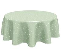 Home Direct Nappe Toile cirée PVC Ronde 140 cm étoiles Sauge