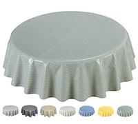 Home Direct Nappe Toile cirée PVC Ronde 140 cm Vert Sauge