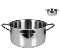 Home Ecopoint Cocotte INOX Deux Anses Cm 24 Pot de Cuisine