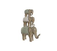 Home ESPRIT Figurine décorative Blanc éléphant Colonial 24,5 x 9,5 x 35 cm