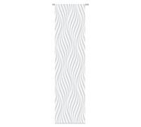 Home Fashion 084/320-0307 245 x 0060 Wave Panneau Coulissant en Tissu d'ameublement avec Impression numérique Wave, Plastique, Gris, 245 x 60 cm
