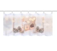 Home Fashion 52533 111 Lanterne Coffee House, Tissu, Naturel, 45 x 120 x 0.1 cm