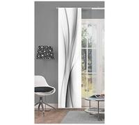 Home Fashion 86095-703gris H: Panneau Coulissant Impression Numérique Rochelle, Tissu Décoratif Aspect Soie 245x B: 60cm