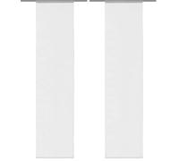 Home fashion 86601-701 Panneau Japonais Rom, 245 x 60 cm, Blanc (Lot de 2)