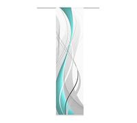 Home Fashion 87152-728 Panneau Japonais Polyester H:245 x W: 60 cm - PÉTROLE