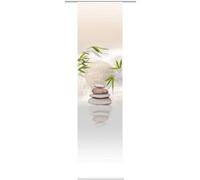 Home Fashion 87406-711 Benessa Rideau Coulissant imprimé avec Panneau et Rail de Serrage Orange 245 x 60 cm