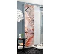 Home Fashion Panneau Coulissant BLATTARI, Polyester, cuivre, 245 x 60 cm