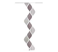 Home Fashion Panneau Coulissant Effet Voile Scherli, Polyester, Gris, 245 x 60 cm