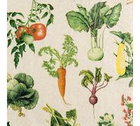 HOME FASHION serviette potager 33x33cm 20 pcs. Papier Printemps Décoration Table Décoration Party Imprimé recto adapté aux loisirs créatifs