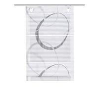 Home Fashion Store Enrouleur magnétique avec Bandes transversales Gris 130 x 45 cm