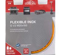 Home Gaz Flexible inox butane/propane 2 m sans date de péremption