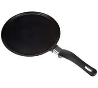 HOME Granchef Crêpière Antiadhérente avec Manche, Aluminium, Noir, 20 cm