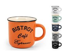 Home Grès 6 tasses à café en stoneware bistrot sans plaque cc120