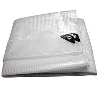 Home It® Bâche Armée 4×8 m - 120 g/m² - Imperméable & Anti-UV - Coins Renforcés - Transparent PE - Usage Chantier, Jardin & Industrie