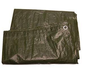 HOME It® Bâche légère Verte 6x10 m - 50GSM | Bâche imperméable et résistante au Vent avec œillets en Aluminium pour Jardin, Chantier, Bateau, Voiture