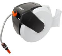 HOME It® Enrouleur de tuyau avec mécanisme d'enroulement automatique 35 mètres de tuyau 8 bar
