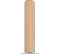 HOME IT® Pied de Table Rond 20 cm - Bois de hêtre Massif Ø41 mm - Finition savonnée - Plaque de Fixation Droite Ø75 mm - Capacité 200 kg - Design cylindrique