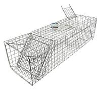 HOME It® Piège à fouine 1 entrée 77x21x18 cm - Cage de Capture Vivante en métal galvanisé avec Porte à Bascule et système de Verrouillage
