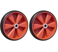HOME It® roue increvable Ø250 x 55 mm avec jante ABS - pour chariot ou diable - axe 19 mm - charge max 200 kg (Lot de 2)