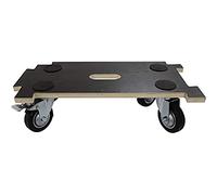 Home It Work® Chariot Roulant modulaire pour Meubles - 400 kg - 29 x 58 cm - Plateau antidérapant en contreplaqué - 4 roulettes pivotantes Ø100 mm Dont 2 avec Frein
