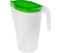 Home Line Pichet à Jus de 1,75 L - Carafe à Eau Avec Couvercle Fixe et Bec Anti-Goutte - Pour Réfrigérateur - Distributeur de Boisson (Vert, 1 Pièce)