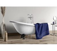 Home Linge Passion Drap DE Douche 500 GMS 100% Coton 70 x 140 CM - Bleu Marine