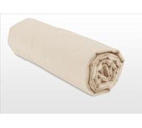 Home Linge Passion - Drap Housse 100% Coton 90x190 cm - Bonnet 25 cm - Beige Ivoire