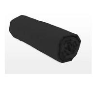 Home Linge Passion HP72107 Drap housse 140 x 190 cm Microfibre 82 g Bonnet 30 cm Noir pour matelas deux personnes