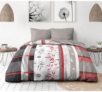 HOME LINGE PASSION - Parure de Couette 220x240 cm - Housse imprimée + taie - Douce, légère et Facile d'entretien - Motifs Shizuoka