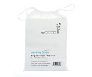 Home & Living - Drap-housse, bambou RW8226 (lit double) (Blanc)