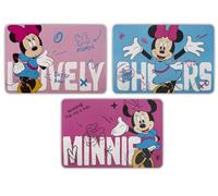 Home Lot de 12 Sets de Table Minnie Come Back Disney en polypropylène décoré - Lavables - Idéal pour Les Enfants