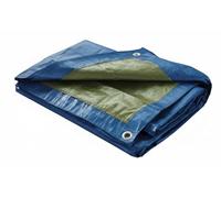 Home Maison - Bâche de Protection Étanche 60 g/m² - Oeillets métalliques et Coins renforcés - Polyéthylène Bleu - Multi-Usage intérieur & extérieur - Dimensions 4 × 5 m