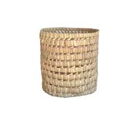 Home Maison Cache Pot Feuille de Palmier - Pot de Fleur décoratif Feuille de Palmier - 20 x 20 x 20 cm - Artisanat Marocain - Couleur Naturel