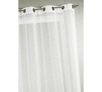 Home Maison HM6923303 Voilage Tissé/Fileté à Grande Largeur Polyester Ivoire 140 x 240 cm