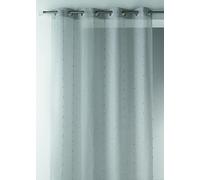 Home Maison HM6945300 Voilage Etamine Tissée Grande Largeur Polyester Gris 200 x 260 cm