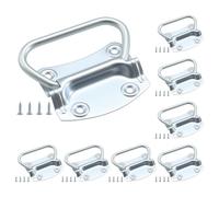 HOME MASTER HARDWARE Lot de 8 poignées de porte de levage plaquées zinc 8,9 cm