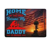 Home of The Free Daddy Tapis De Salon 150 X 100 Cm, Doux Pour Déco De Noël | Tapis de salon avec entretien facile à la main; se place facilement près du lit ou du canapé; pour chambre et salon