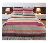 Home Passion 61135 Parures 3 Pièces Madison Tendre Coton Multicolore 220 x 240 cm