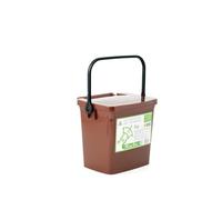 Home ricybox récipient Humide avec Couvercle, 5 Litre, Plastique, Marron, 24.5 x 20.5 x 21,5 cm
