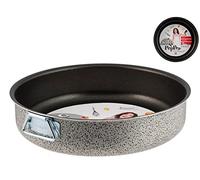 Home Salt Peper Moule à Tarte avec Anneaux, revêtement Anti-adhésif, 22 cm, Aluminium, Noir/Gris