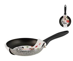 Home Salt Peper Poêle avec revêtement Anti-adhésif, 18 cm, Aluminium, Gris/Noir