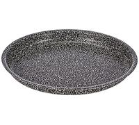 Home Stone Moule à Pizza Rond, Antiadhérent, Pierre, Anthracite, 24 cm