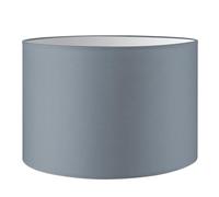 Home Sweet Home Abat-jour en tissu - D.30 x H.20 cm - Gris clair - E27/E14 - pour lampe de table, lampadaire et suspension