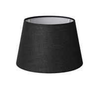 Home Sweet Home Collection Abat-jour Conique en Tissu Noir | 20/15/13 cm | Douilles E27/E14 | Abat-jour en Tissu pour Applique et Lampe de Table