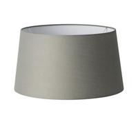 Home Sweet Home Collection Abat-jour Gris Foncé Conique en Tissu pour Lampe de Table et Lampadaire | 35/30/19cm | Douilles E27 et E14 | Fabriqué à la Main | Éclairage Confortable