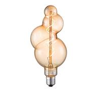 Home Sweet Home Edison Vintage E27 | source lumineuse LED filament Bubble | Spiral lampe LED | Ambre | Dimmable | 4W 280lm 2700K | lumière blanc chaud