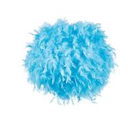 Home Sweet Home Moderne Abat-jour Kids Cloud | cylindre |30/30/20cm | Bleu | Abat-jour en plumes | pour douille de lampe E27 | testé RoHS | pour lampe pendante